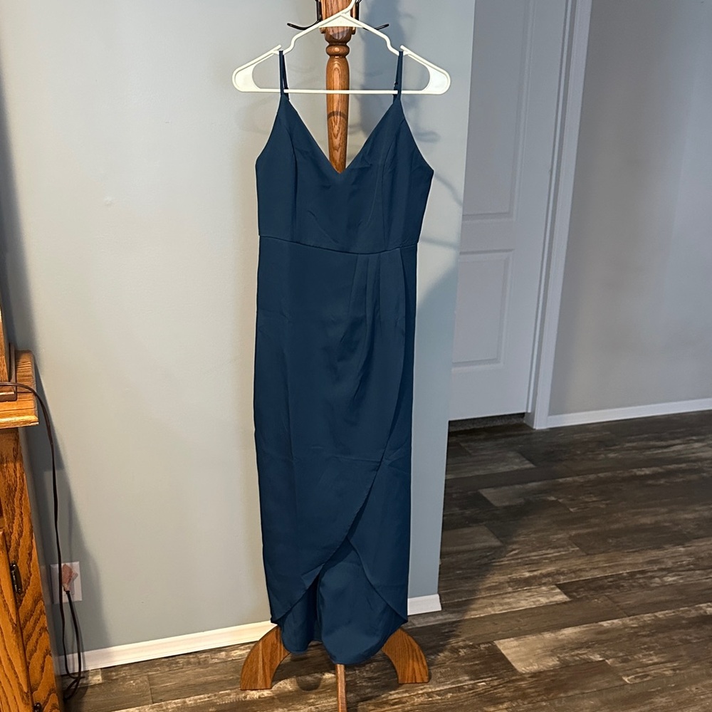 Deep Teal Blue Women's Dress